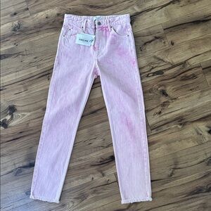 Isabel Marant Pink Straight Leg Jeans